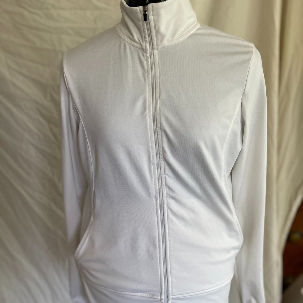 White Champion Zip Jacket Size M